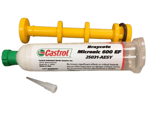 Castrol Braycote Micronic 600 EF, 2 ounce syringe