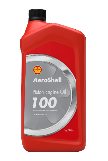 AeroShell Oil 100 Grade 50 Mineral Aircraft Engine Oil - 6/1 Quart Bottle Case