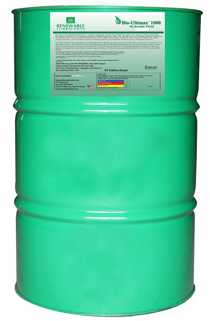 Bio-Ultimax 1000 Hydraulic Fluid, ISO 68, 55 gal Drum