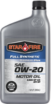 Starfire 0W-20 Pemium Plus Full Syn Motor Oil - 1 Quart Bottle