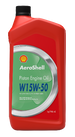 AeroShell Oil W 15w50 Semi Synthetic Aircraft Piston Engine Oil - 6/1 Quart Can Case