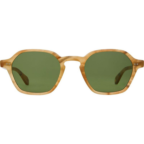 Garrett Leight Temescal Agave Tortoise Semi-Flat Green Front