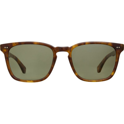 Garrett Leight Earvin Hazel Tortoise Green Front