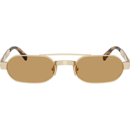 Miu Miu MUB52S Ancient Gold Brown Front