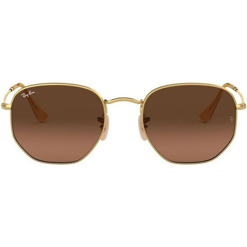 Ray-Ban Hexagonal Flat RB3548N Arista Brown Gradient Front