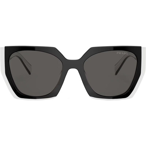Prada PR15WSF Black and Talc Dark Grey Front