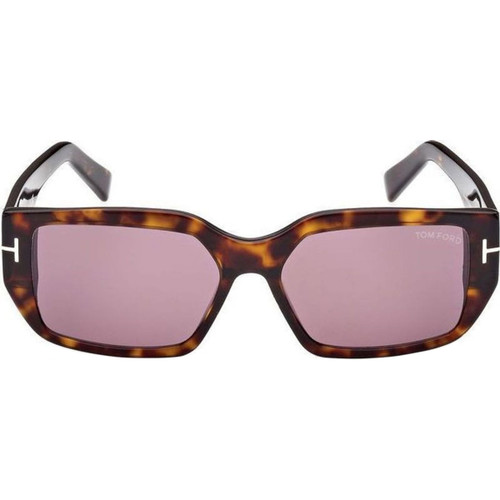 Tom Ford Silvano FT0989 Dark Havana Violet Front