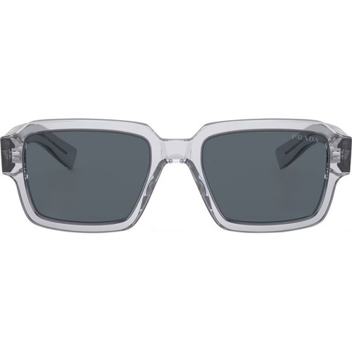Prada PR02ZS Transparent Grey Blue Glass Front