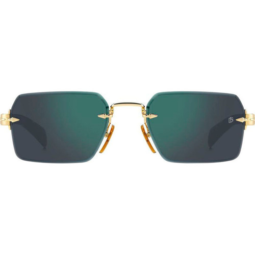 David Beckham DB 7109/S Gold Havana Green Mirror Front