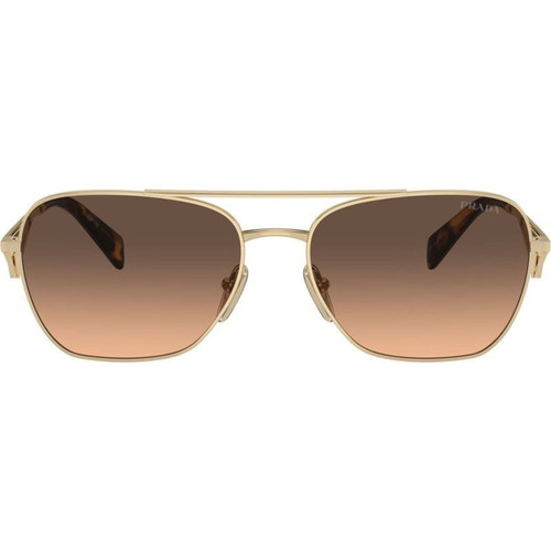 Prada PRA50S Pale Gold Brown Grey Gradient Front