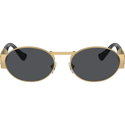 Versace VE2264 Matte Gold Dark Grey Front Versace VE2264 Matte Gold Dark Grey Front