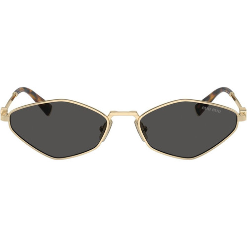 Miu Miu MU56ZS Pale Gold Dark Grey Front Miu Miu MU56ZS Pale Gold Dark Grey Front