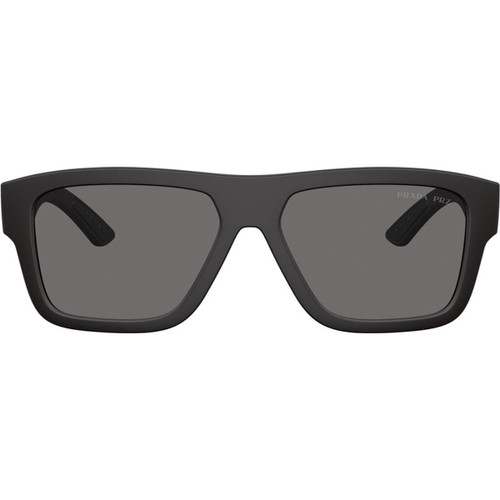 Prada Linea Rossa PS04ZS Black Rubber Grey Polarised Front Prada Linea Rossa PS04ZS Black Rubber Grey Polarised Front