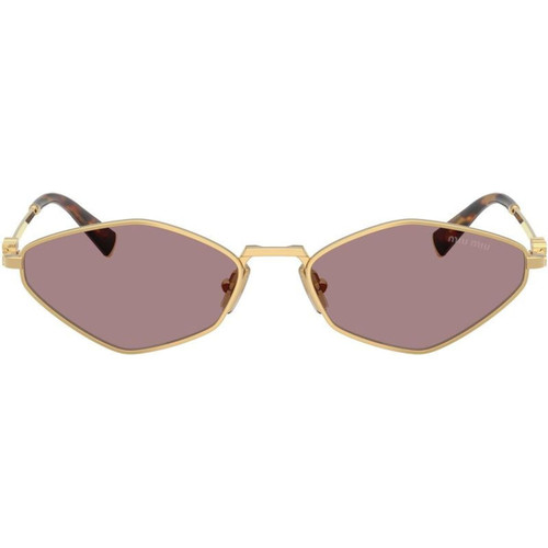 Miu Miu MU56ZS Gold Light Purple Front Miu Miu MU56ZS Gold Light Purple Front