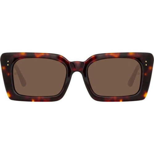 Linda Farrow Nieve Dark Tort Brown Front