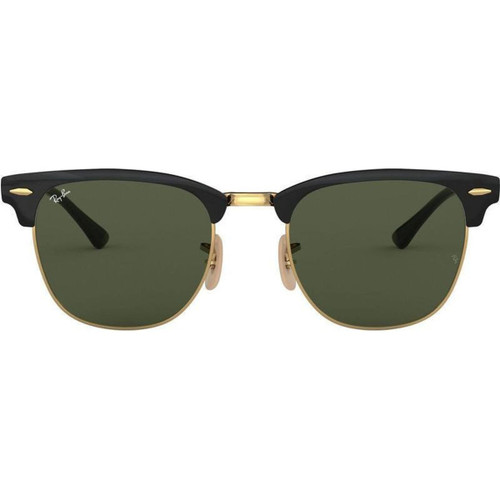 Ray-Ban Clubmaster Metal Gold Top Black Sunglasses Front Image