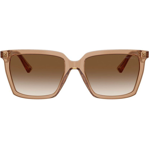 Jimmy Choo JC5051 Transparent Tan Brown Gradient Front