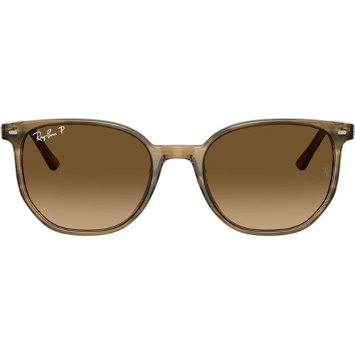 Ray-Ban Elliot RB2197 Striped Green Brown Polarised Front