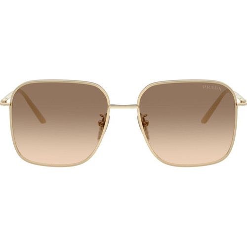 Prada PRC54SD Pale Gold Light Brown Gradient Front