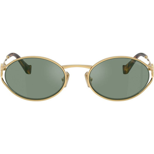 Miu Miu MU52YS Gold Green Silver Mirror Front