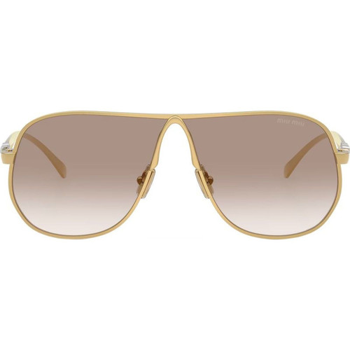 Miu Miu MUA56S Gold Brown Clear Gradient Front