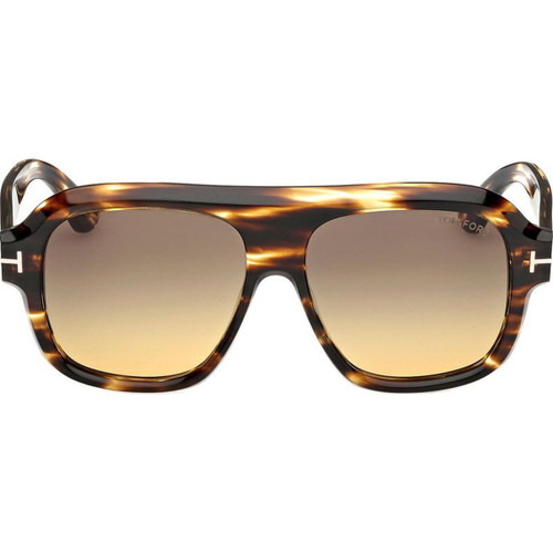 Tom Ford Rhonda 02 FT1324 Coloured Havana Smoke Gradient Front
