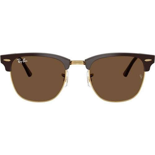 Ray-Ban RB3016F Brown Gold Dark Brown Glass Front
