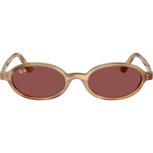 Ray-Ban RB4472 Cream Havana Dark Violet Front