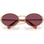 Miu Miu MU52YS Gold Dark Violet Front Folded