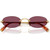 Miu Miu MUA54S Gold Dark Violet Front Folded