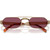 Miu Miu MUB52S Brass Dark Violet Front Folded