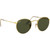 Ray-Ban Round Metal RB3447 Arista Green Sunglasses Angle Image
