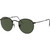 Ray-Ban Round Metal RB3447 Black Green Angle