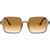 Ray-Ban Square II RB1973 Transparent Light Brown Gradient Front