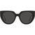Prada PR14WSF Black Talc Dark Grey Front