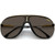 Carrera Superchampion Black Gold Dark Brown Front Folded