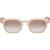 Karen Walker Trillion Ivory Sand Sunglasses Front Image