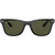 Ray-Ban Wayfarer Liteforce RB4195 Matte Black Green Polarised Front