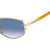 David Beckham DB1129/S Gold Horn Blue Sunglasses Lens Close Up Image