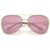 Miu Miu MU52ZS Pale Gold Dark Pink Front Folded