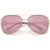 Miu Miu MU52ZS Pale Gold Dark Pink Front Folded