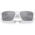 Prada Linea Rossa PS05YS White Rubber Light Blue Silver Front Folded