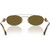 Miu Miu MU54ZS Brass Gold Dark Brown Inner Frame