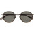Garrett Leight Wilson X Sandstone Gunmetal Grey Front Folded