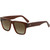Bask Eyewear Zac Rust Brown Gradient Polarised Angle