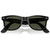Ray-Ban Original Wayfarer RB2140 Black Transparent Green Glass Front Folded