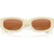 Miu Miu MUB04S Milk Brown Front Folded
