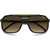 Carrera 1077/S Matte Black Gold Brown Gradient Front Folded