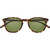 Garrett Leight Kinney Bourbon Tortoise Semi-Flat Green Front Folded Garrett Leight Kinney Bourbon Tortoise Semi-Flat Green Front Folded
