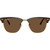Ray-Ban Clubmaster Classic RB3016 Brown and Gold Dark Brown Front